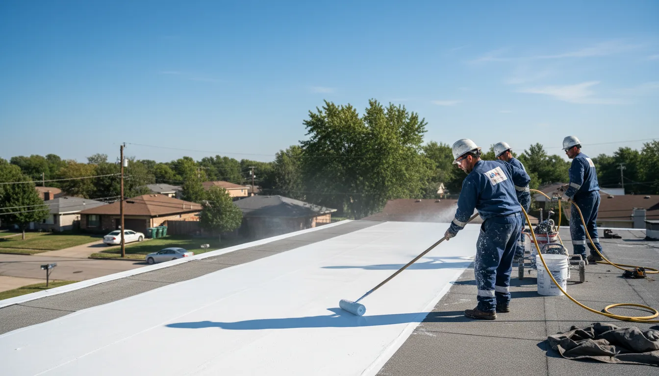 Commercial roof coating in Graettinger, IA near me